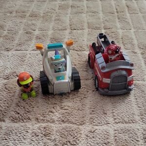 Paw Patrol Adventure Vehicle Set - Red, White, and Orange